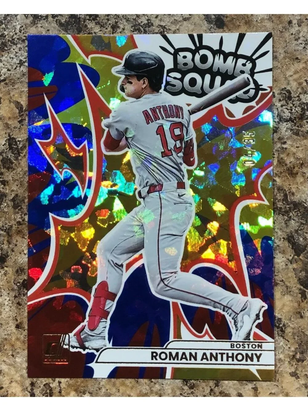 2026 Donruss Roman Anthony Bomb Squad Blue Ice SSP 04/35